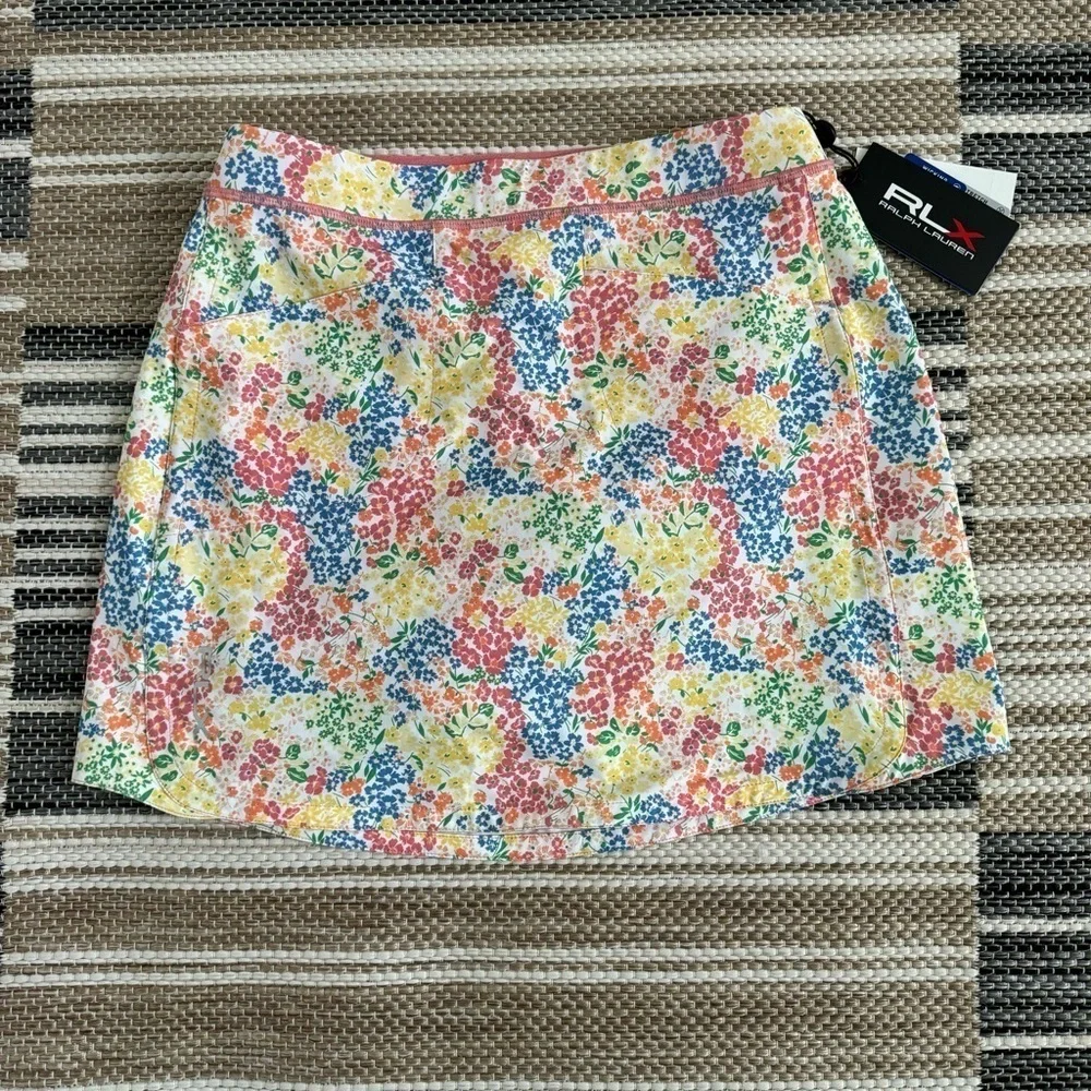 RLX Ralph Lauren Floral Golf Skort Pull On‎ Size Large